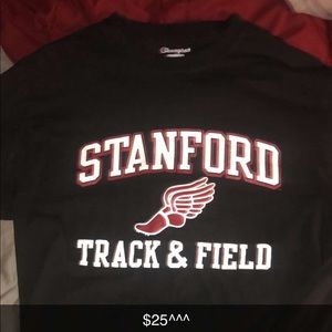 Champion Stanford Track & Field black long sleeve